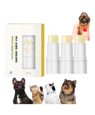 Paw Ointment Stick Cat Paw Ointment Stick Paw Ointment Stick for Dogs Njula Paw Care Stick Pet Care Cream Paw Pad Moisturizer Stick Paw Care Balm Paw Ointment for Cats and Dogs (3pcs)