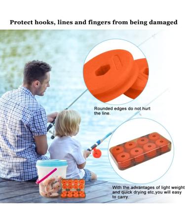 Anthyta 16-Pack Foam Line Winders for Offlocks - 43x13mm Fishing Leader & Cord Coils with Plastic Box - Essential Fishing Equipment & Accessories - Buy Online on GoSupps.com