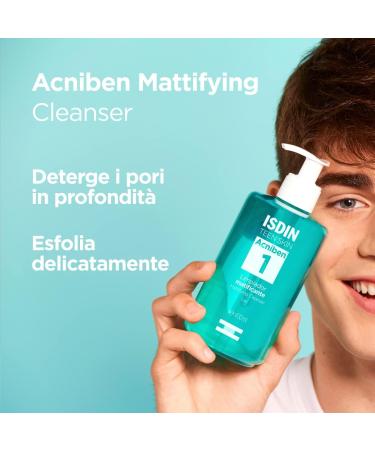 ISDIN Acniben Motivating Cleanser Deep Cleansing Gel for Oily Skin 400ml - Buy Online on GoSupps.com