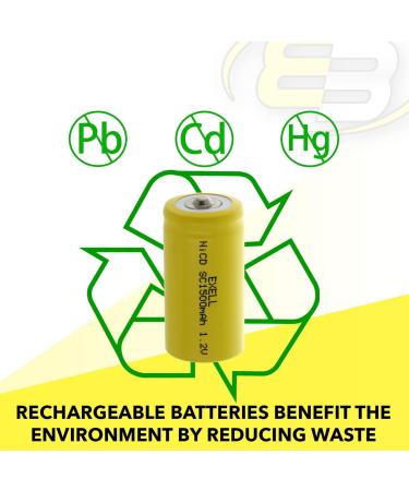 SubC 1.2V 1500mAh NiCD Rechargeable Battery | Ideal for Electric Mopeds RC Devices & Tools - Worldwide Shipping - Buy Online on GoSupps.com
