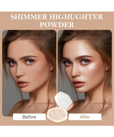 Buy Vegan Highlighter - Highly Pigmented Makeup Shimmering Powder & Stick for Dry/Combination Skin | Glow & Shine - Buy Online on GoSupps.com