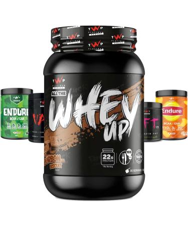 TWP Nutrition Platinum Series All The Whey Up Protein Powder Shake 23g Whey Protein Low Fat Low Carbs 2.1kg/900g & 70/30 Servings Vegetarian Friendly (Choc Bourbon Biscuit 900g) Choc Bourbon Biscuit 900g - Buy Online on GoSupps.com