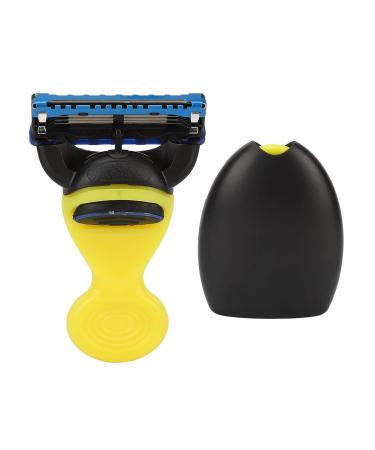 Natudeco Razor Epilator - 45 Rotatable Manual Razor for Face & Travel | Multi-Layer Design Compact & Practical - Yellow - Buy Online on GoSupps.com