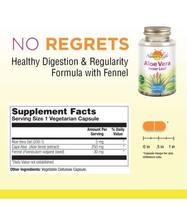 Aloe Vera Inner Leaf 100 Capsules - Buy Online on GoSupps.com