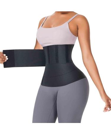 HKDYWTNB Back Brace Lumbar Support Waist Trainer for Women Sauna Belt Tummy Wrap Tummy Control Postpartum Waist Belt 40-80cm Black - Buy Online on GoSupps.com
