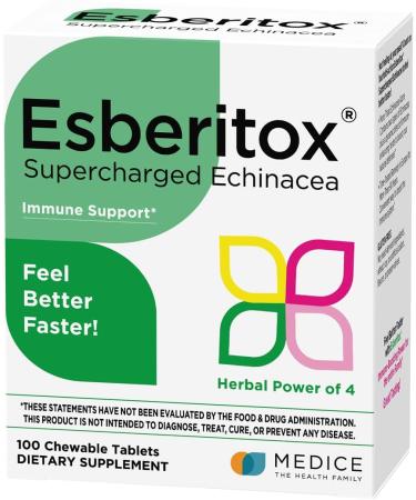 Nature's Way Esberitox Supercharged Echinacea 100 Chewable Tablets - Buy Online on GoSupps.com