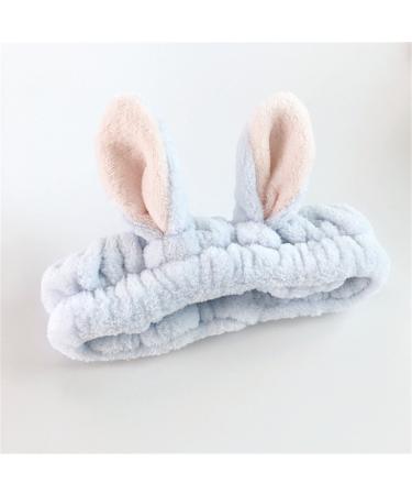 LOVEF Bunny Ear Cosmetic Headband - 5Pcs Fluffy Elastic Makeup Hairband for Shower, Face Washing, Facial Mask, Spa, Cosplay, Party - Buy Online on GoSupps.com