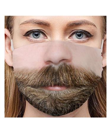 Writtian adult mouth protection funny washable cotton mouth nose protection fabric multi -way breathable cloth scarf bandana funny motifs neckerchief bandana cloth mouth protection