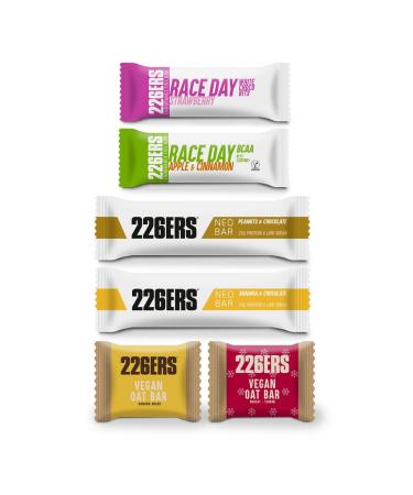 226ERS - Snack Pack | 6 Energy Protein Bars | Vegan, Gluten Free and Sugar Free Protein Bars