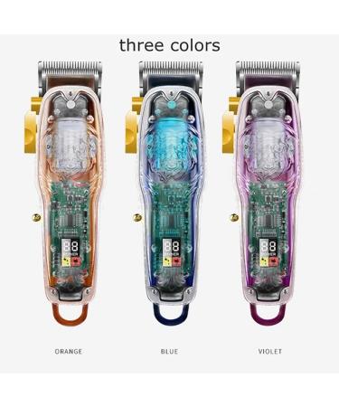 Professional USB Rechargeable Hair Clippers | Electric Hair Trimmer Set with LCD for Men | Transparent Design - Buy Online on GoSupps.com