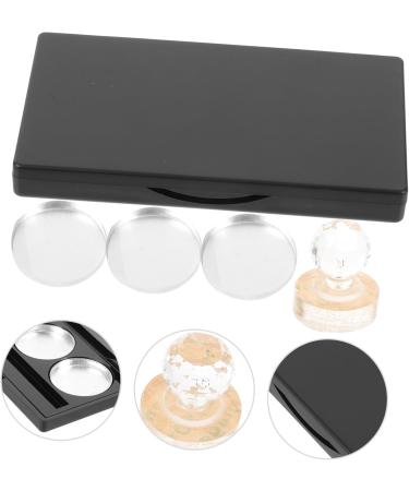 POPETPOP Palette de Maquillage Vide Rectangulaire Noire Matte 3 Godets Aluminium avec Miroir pour Fard Paupi res Blush et Correcteur Usage Mobile - Buy Online on GoSupps.com