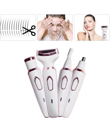 Electric 4-in-1 Haircutter for Women - Safe & Fast Wireless Hair Removal for Face Legs Body & Bikini Zone - Washable Heads - Buy Online on GoSupps.com