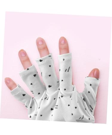 Healeved 6 Pairs Nail Gloves Sun Protection Gloves Uv Shield Gloves Manicure Accessories Uv Gloves for Gel Manicures Hand Gloves for Protection Polyester Miss Grill Lamp Touch Screen - Buy Online on GoSupps.com