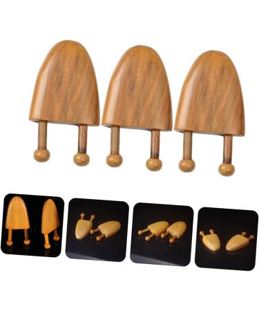 3-in-1 Acupressure Massage Device | Wooden Meridian Toothbrush & Nasal Massager | Reflex Zone Therapy - Buy Online on GoSupps.com