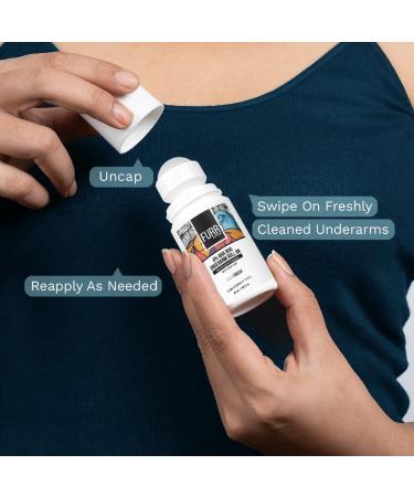 FURRR 4% AHA BHA Underarm Roll-On with Kojic Acid - Brighten Skin Reduce Pigmentation & Odour | Long-Lasting Aqua Fragrance - 40ml - Buy Online on GoSupps.com