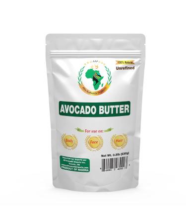 Authentic Raw Avocado Butter | 100% Pure Organic | Unrefined for DIY Face Body & Hands | 230g | Resealable Bag - Shipping Worldwide - Buy Online on GoSupps.com