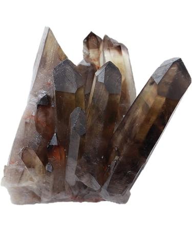Minerals Stones Natural Transparent Tawny Stone Stone Quartz Crystal Cluster Cleaning degrupting Ornaments for Decoration Crystal Stones Decoration Natural Stones and Minerals (Color : Smoked Quartz 150-200g Smoked Quartz