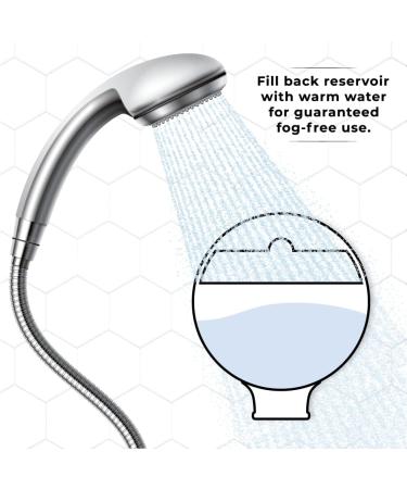 Zadro Fogless Shower Mirror 2X Magnification with Razor Holder - Bathroom Wall Mirror - Buy Online on GoSupps.com