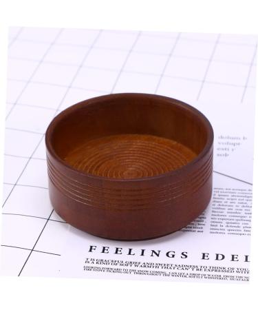 Frcolor Large Wooden Soap Bowl for Shaving | Premium Barber Soap Shell | Travel-Friendly Bamboo Shaving Tool for Men - Buy Online on GoSupps.com