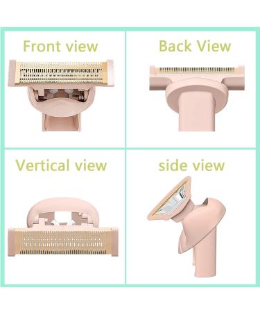Flawless Nu Razor Pink Replacement Heads - Compatible with Finishing Touch, Rose Gold Body, 2 Blades + 1 Charger Cord - Buy Online on GoSupps.com