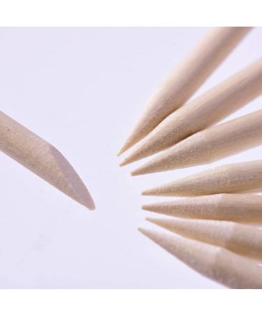 RYFAB 200 Packs Wood Sticks Double Sided Nail Art Multifunctional Cuticle Pusher Remover Manicure Pedicure Tool - Buy Online on GoSupps.com