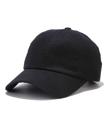 NPQQUAN Men Women Baseball Cap Golf Dad Hat Adjustable Original Classic Low Profile Cotton Hat Unconstructed Plain Cap Black 1 - Buy Online on GoSupps.com