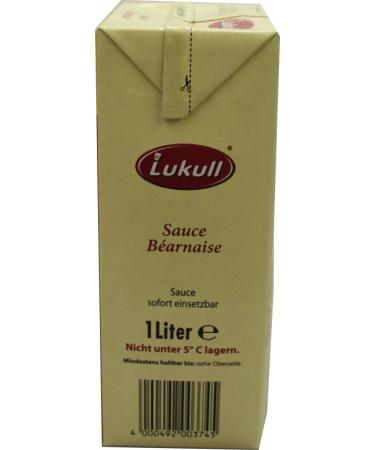 Buy Lukull Bearnaise Sauce 1L - Authentic Flavor for Gourmet Dishes | International Shipping Available - Buy Online on GoSupps.com