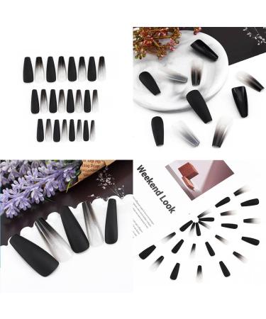 Sethexy Long coffin False Nails - 24pcs Acrylic Press-On Bling White Crystal Sparkle Fingernails for Women & Girls - International Shipping - Buy Online on GoSupps.com