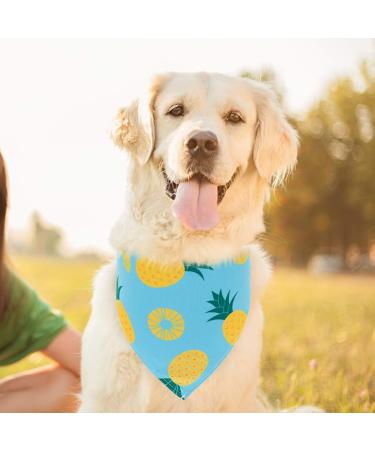 EXPAWLORER Dog Cooling Bandana Set - 4 Pack | Cute Fruit Patterns | Summer Triangle Scarfs for Dogs - Buy Online on GoSupps.com