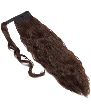 20 Synthetic Wrap Around Ponytail Hair Extension - Corn Wave Medium Brown - Buy Online on GoSupps.com