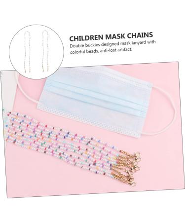Shop Minkissy 2-Pack Sturdy Mask Glasses Hanging Chain - Multi-Functional Slip-Resistant Pearl Lanyard for Kids & Glasses - Buy Online on GoSupps.com
