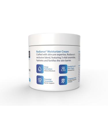 Rodiance Hydrating Moisturizer | Body & Facial Cream for Dry Skin | Hyaluronic Acid & Ceramides | Fragrance-Free | Non-Comedogenic | 7 oz - International Shipping Available - Buy Online on GoSupps.com
