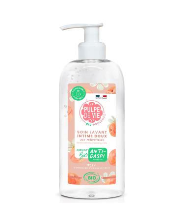Pulpe de Vie - Certified Organic Nude XL Intimate Cleansing Care 400ml - Anti-waste! Apricot - PH Neutral - Protective Prebio