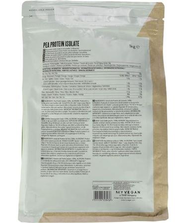 MyProtein Pea Protein Isolate 1000g - Premium Vegan Protein | International Shipping Available - Buy Online on GoSupps.com