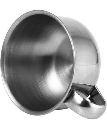 Robust Stainless Steel Shaving Soap Cup - Stylish Easy to Clean Perfect for Traditional Shaves | International Shipping Available - Buy Online on GoSupps.com