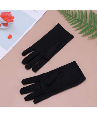 FRCOLOR 12 Pairs Black Lotion Gloves Warm Work Gloves Formal Parade Gloves Cotton Gloves for Dry Hands Moisturizing Gloves Overnight Mens Glives Warm Gloves Elastic Moisturizing Lotion Man - Buy Online on GoSupps.com