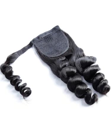 Human Hair Ponytail Hair Piece Loose Wave Human Hair Ponytail with Magic Paste Warp Around Wave Ponytail Extension for Black Women Natural Black Human Hair Ponytail Hairpieces Ponytail Hairpiece for 24inches 100g - Buy Online on GoSupps.com