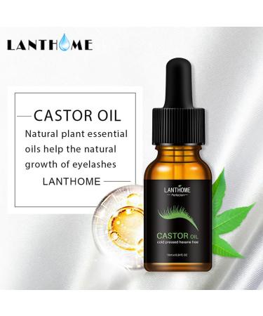 10ml Castor Oil Eyelash Growth Serum - Nurture Your Lashes to Be Longer Fuller & Thicker. Promote Natural Lash Growth with Pure Castor Oil Formula - Buy Online on GoSupps.com