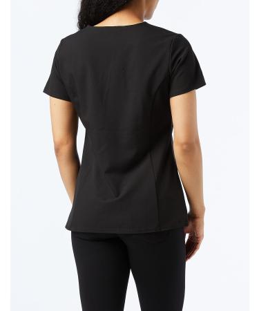 Dickies Xtreme Stretch Women Scrubs Top V-Neck 3X-Large Plus, Black | Shop Now - Buy Online on GoSupps.com