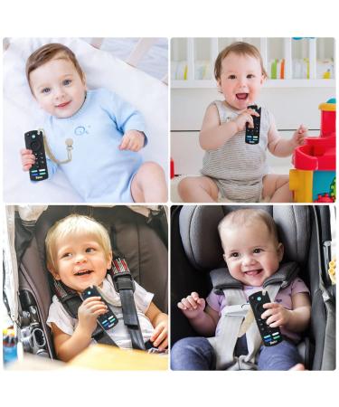 Baby Teething Toy Silicone Teether - Remote Control Shape for Babies & Toddlers | BPA-Free & Dishwasher Safe | 1 Pack - Buy Online on GoSupps.com