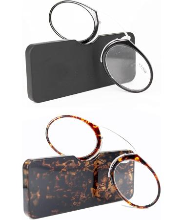Buy Kokobin 2 Pack Unisex Reading Glasses - Compact Mini Nose Clip - Slide-Resistant +3.0 Visual Aid for Every Need - International Shipping Available - Buy Online on GoSupps.com