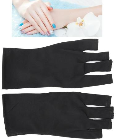 1 Pair Nail Art Protection Gloves Anti UV Glove LED Nail Art Curing Lamp Protection Glove Manicure Protection Glove Skin Care Glove (Black) - Buy Online on GoSupps.com