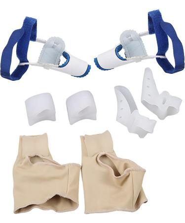 Alinzo Bunion Splint (8PCs) - Effective Hallux Valgus Pain Relief Non-Surgical Correction for Bunion & Hammer Toe - Comfort Fit Forefoot Sleeves - Buy Online on GoSupps.com