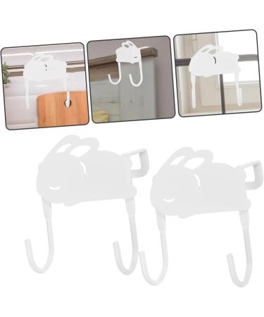 Housoutil Coat Hooks 2pcs Cute Rabbit Hook Coat Rack Spray Paint s Door Coat Hanger Door Hanging Drawer - Buy Online on GoSupps.com