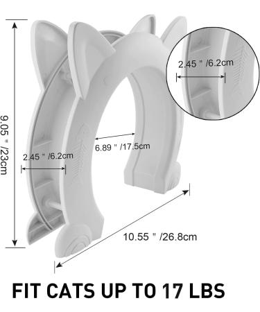 Wulikeke Interior Cat Door - Easy Installation for Indoor Cats - Includes Screws - No Flap - Large Size - Buy Online on GoSupps.com