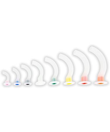 LINE2design Guedel Oral Airway Kit - Multi-Color Disposable Gas Guide Tube for First Aid - EMT Supplies Trauma Airways - Latex-Free Polyethylene Plastic - Buy Online on GoSupps.com