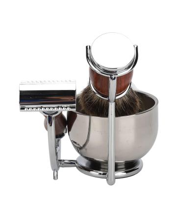 Natudeco Men's Razor Care Set - Premium Manual Shaving Kit with Brush Holder & Replacement Accessories - Perfect Gift for Fathers & Dads - Buy Online on GoSupps.com