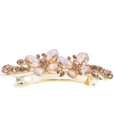 FOMIYES Rhinestones Hair Barrette Spring Hair Clip Decorative Sparkly Hair Clip Women Barrette