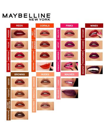 Maybelline SuperStay Matte Ink Liquid Lipstick - Escapist 0.17oz (Pack of 1) - Buy Online on GoSupps.com