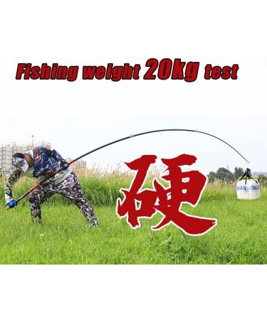 Buy ZwWF 2.4-4.5m Carbon Fishing Rod 50kg Capacity High-Quality Telescopic Fishing Equipment (4.5m Only Rod Off-White) - International Shipping Available - Buy Online on GoSupps.com